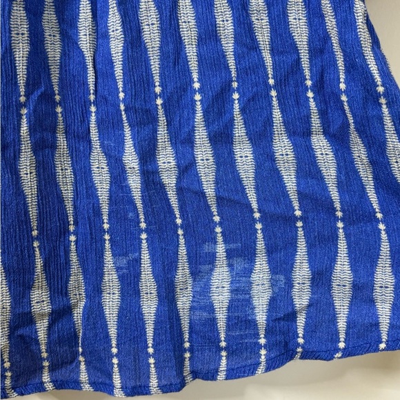 Sundance Efeite Blue Orange Boho Short Sleeve Top Size XS *See description - Picture 7 of 9